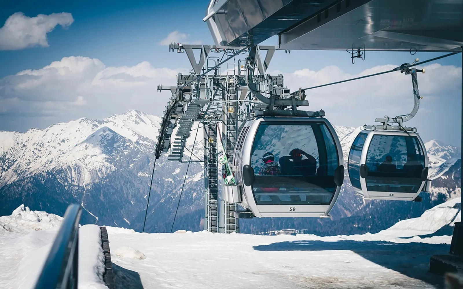 Канатные дороги горнолыжных курортов Сочи