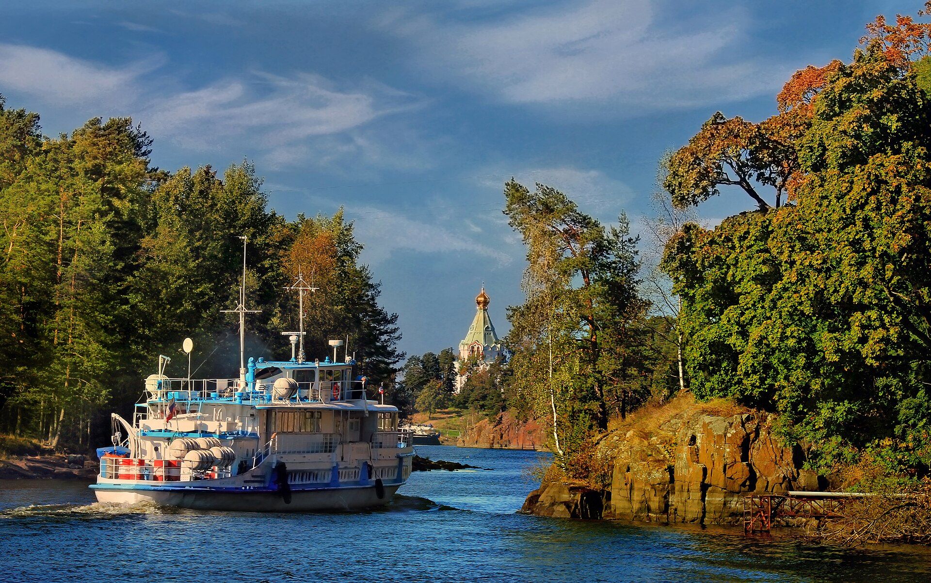 Теплоход на Ладожском озере / фото Aleksander Kaasik / wikimedia