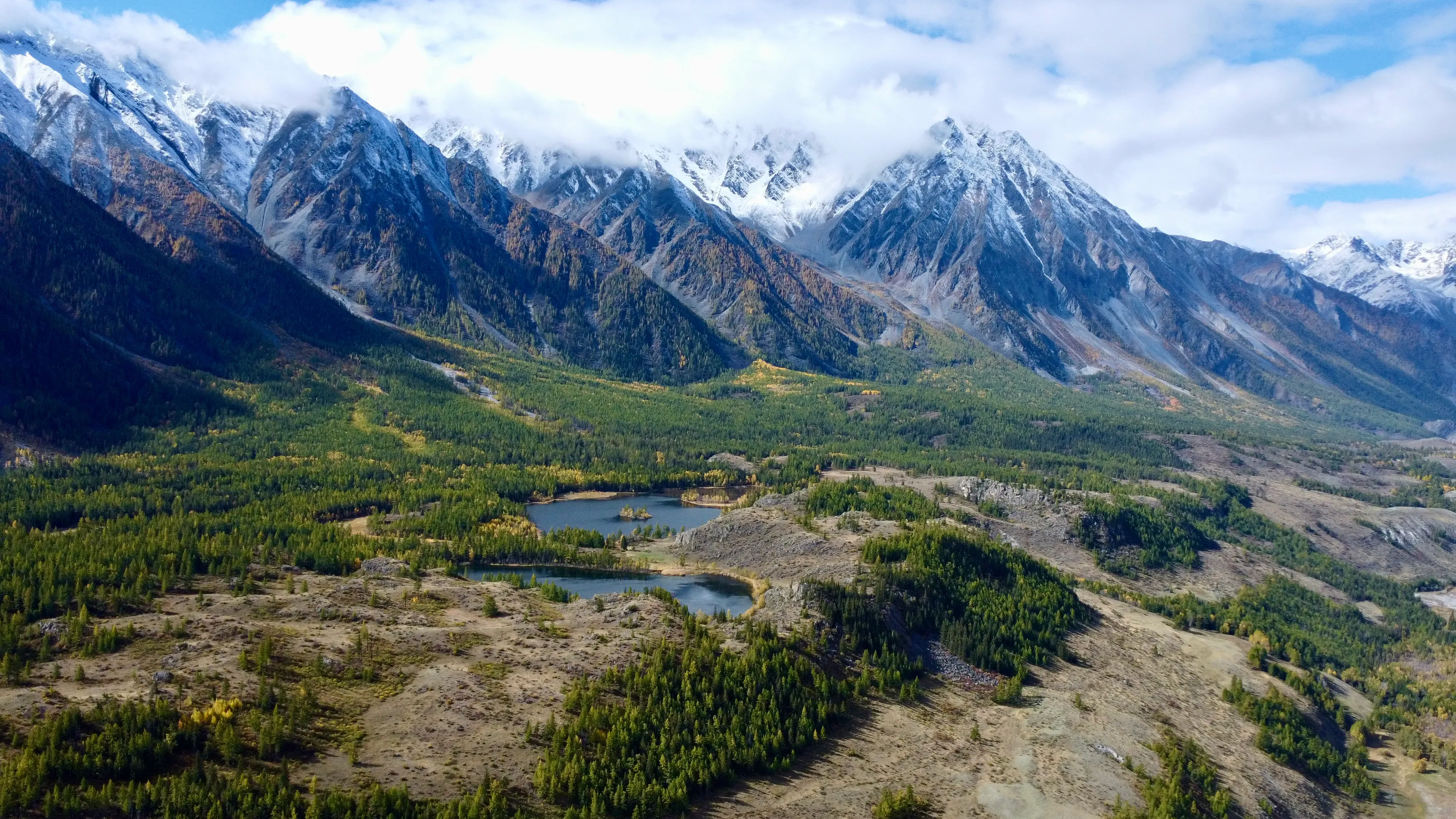 Озёра с коптера / фото Дмитрий Полудин