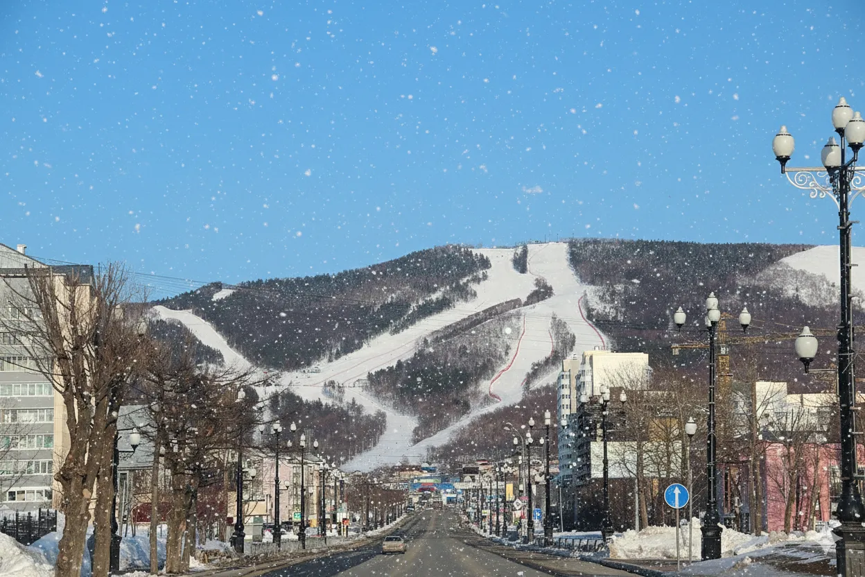 Склоны на Сахалине