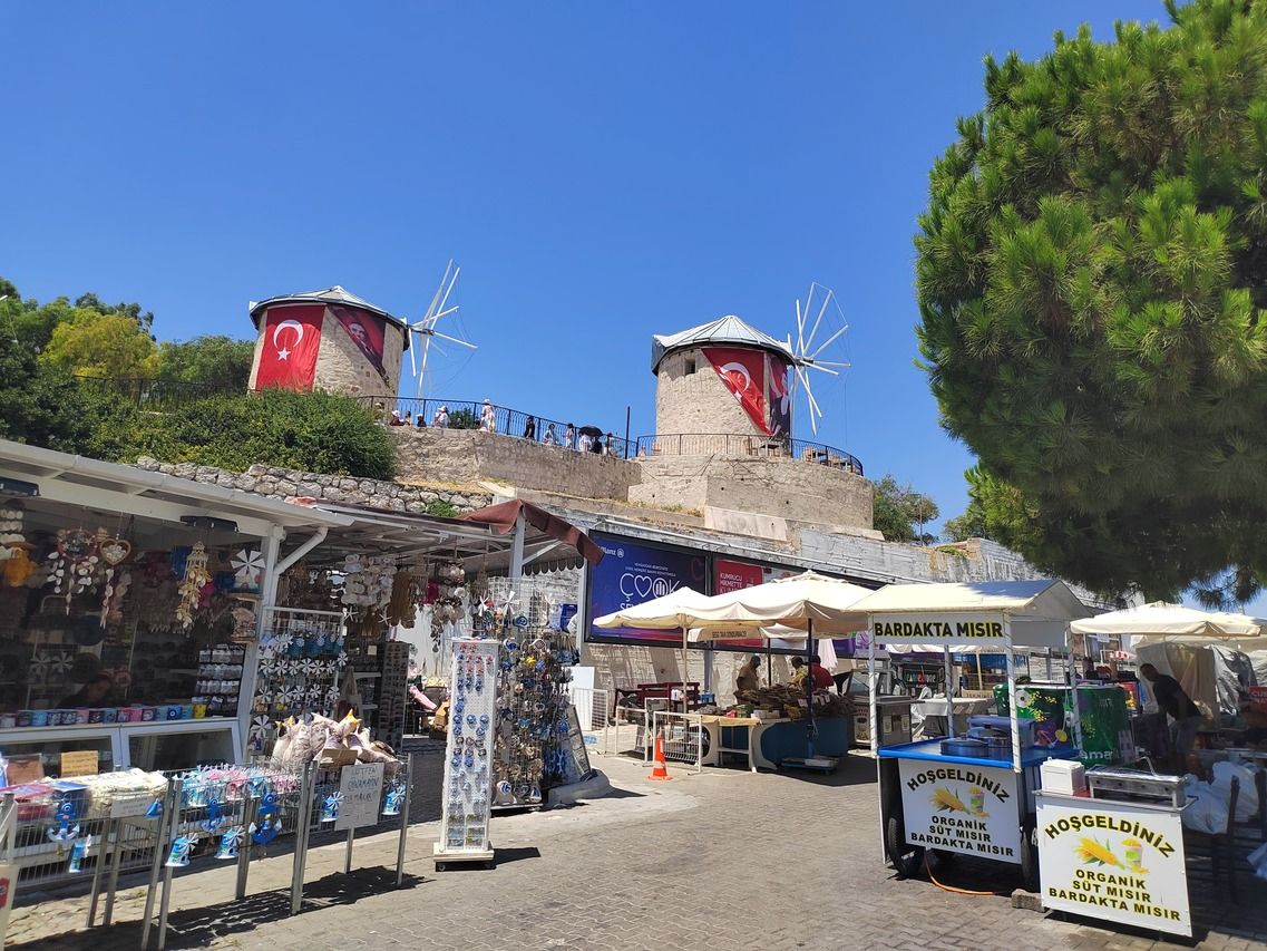 Старинные мельницы Алачаты. Фото Дарины Устич