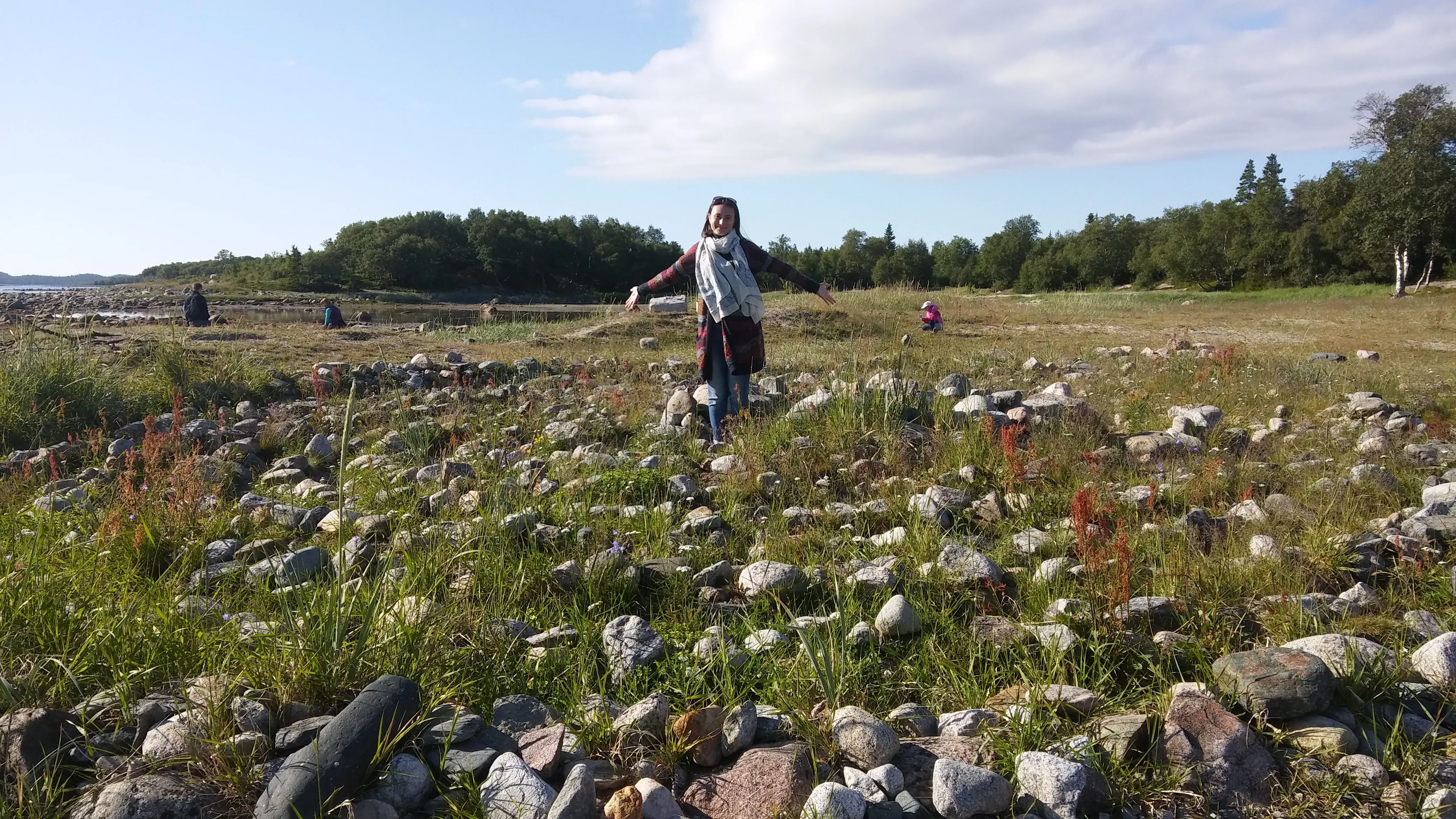 Каменный лабиринт на Большом Заяцком острове. Фото: Ангелина Головатая