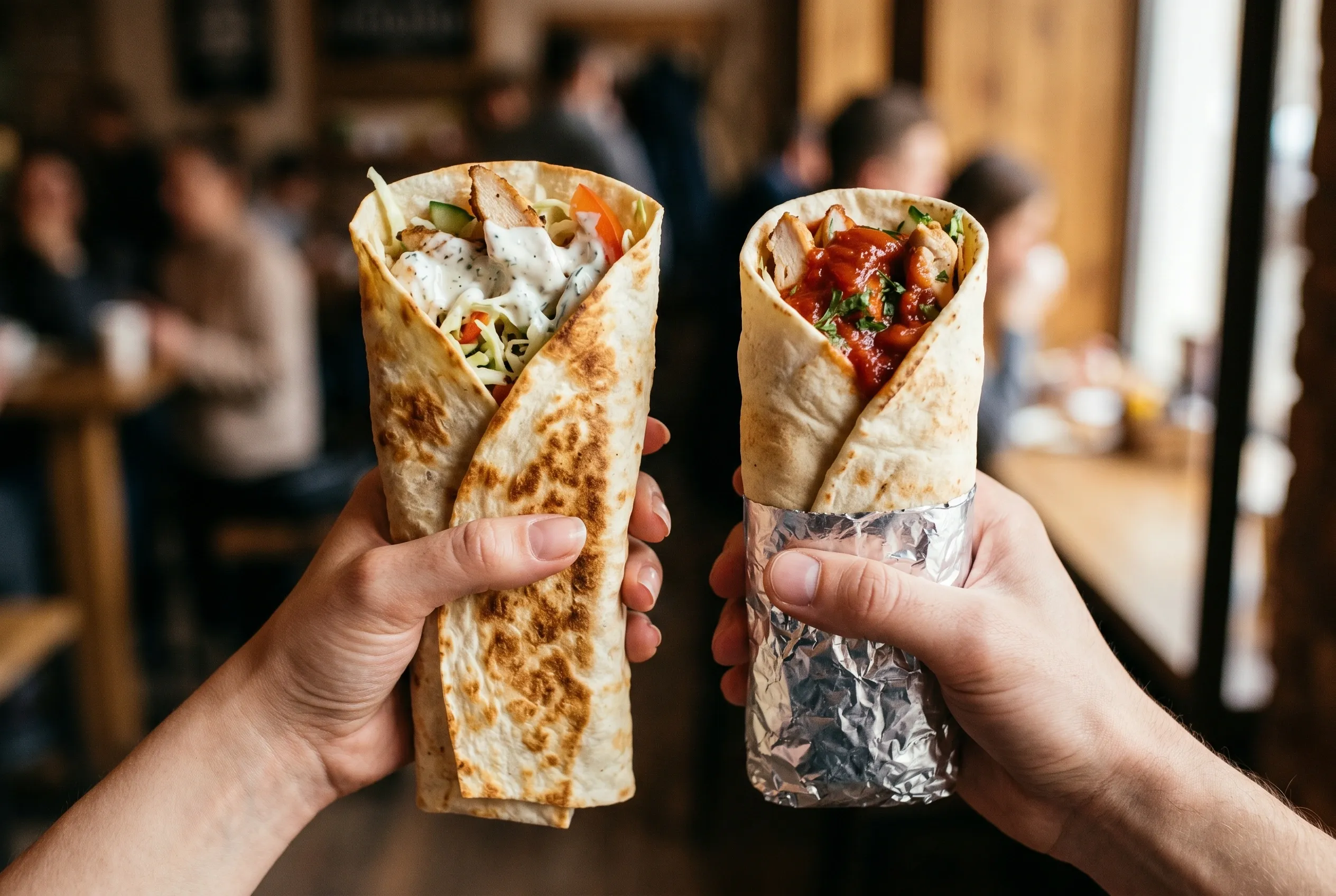 Питерская — слева