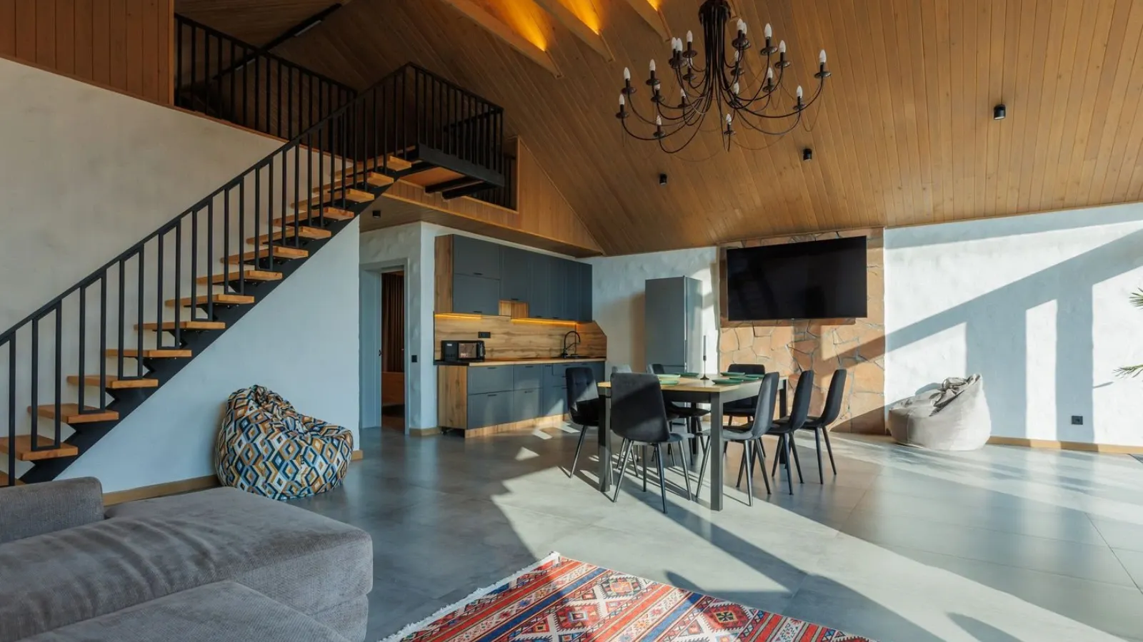 дом с камином