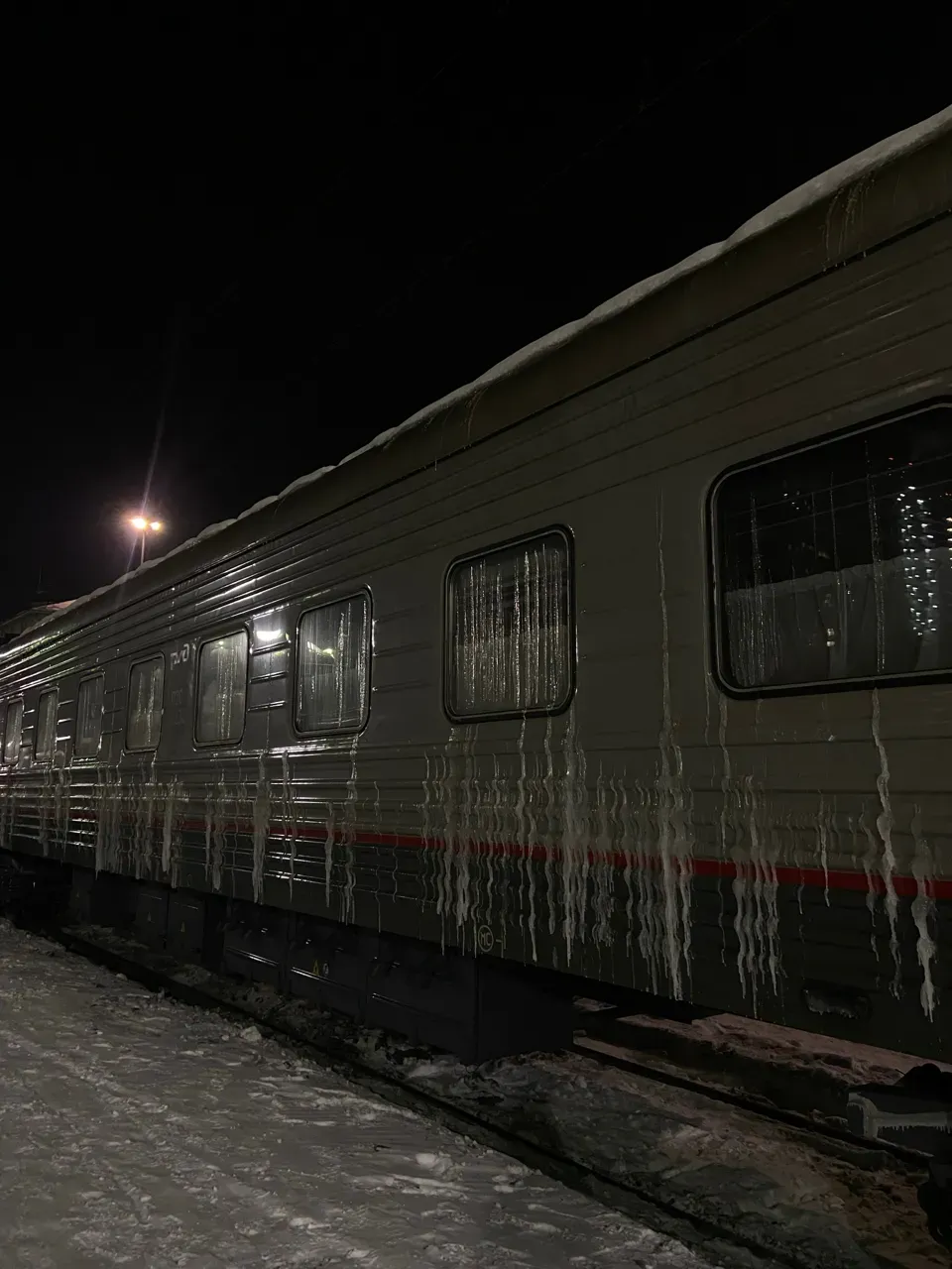 Зимний поезд. Автор фото Анастасия Пелевина