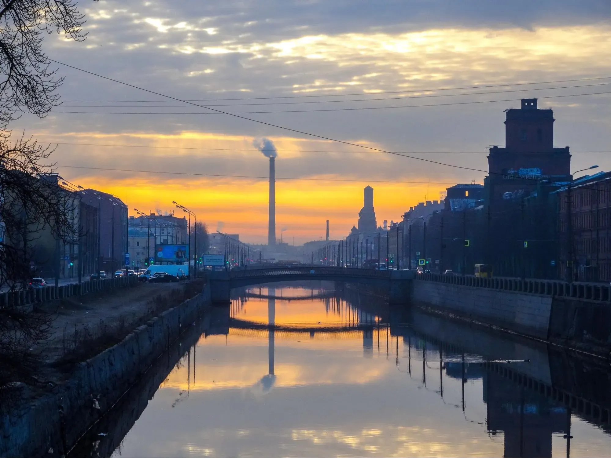 Обводный канал на закате. Фото: Nick shul / Wikimedia