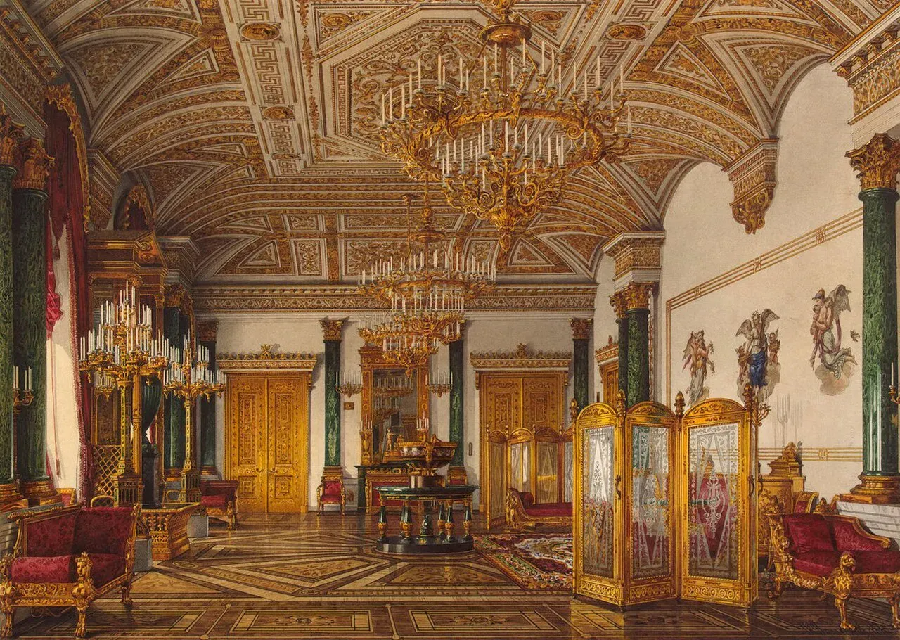 Малахитовая гостиная (Константин Андреевич Ухтомский /&nbsp;Wikimedia)