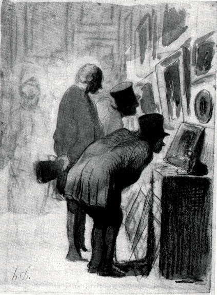 Посетители музея /&nbsp;de:Honoré Daumier (1808-1879): In der Gemäldegalerie (Zeichnung) /&nbsp;wikimedia&nbsp;