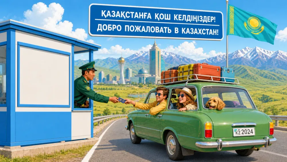Казахстан вводит электронное разрешение на въезд для россиян