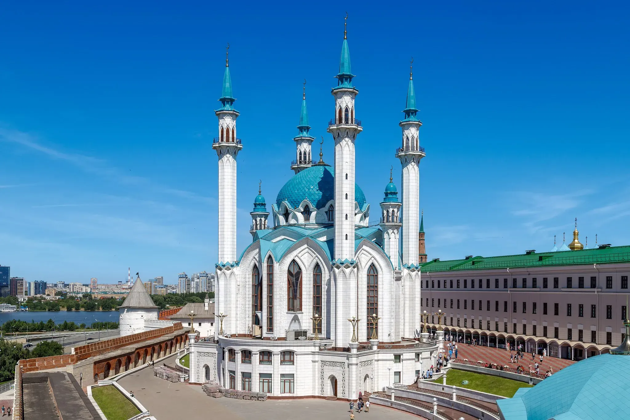 Мечеть Кул-Шариф и Казанка с высоты кремля
