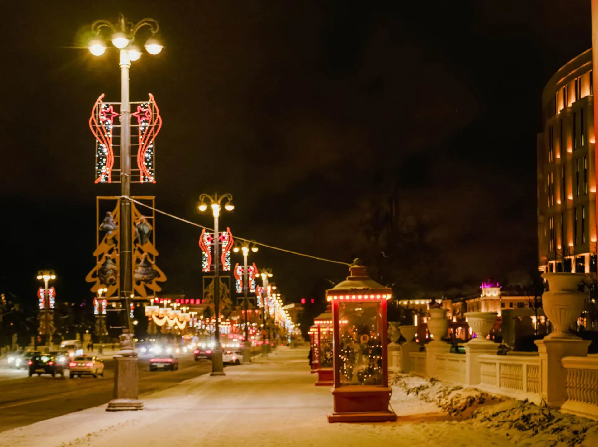 Зимний вечер в Минске (Alexander Fadeev / Pexels)