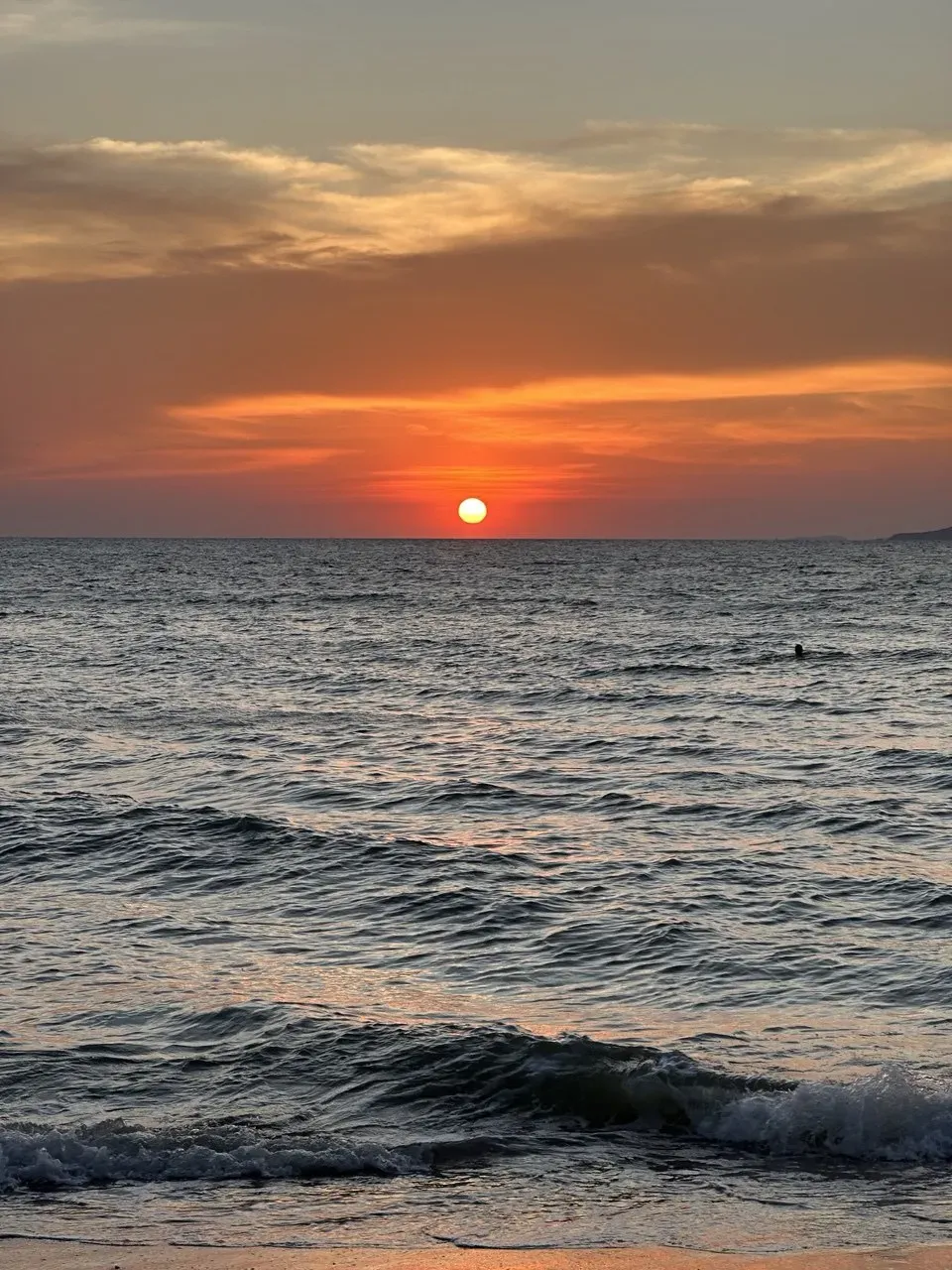 Закат на море