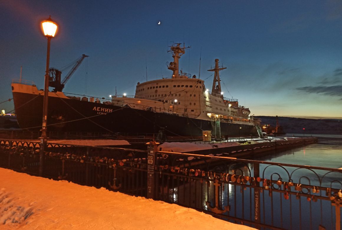 Атомный ледокол «Ленин» в Мурманске
