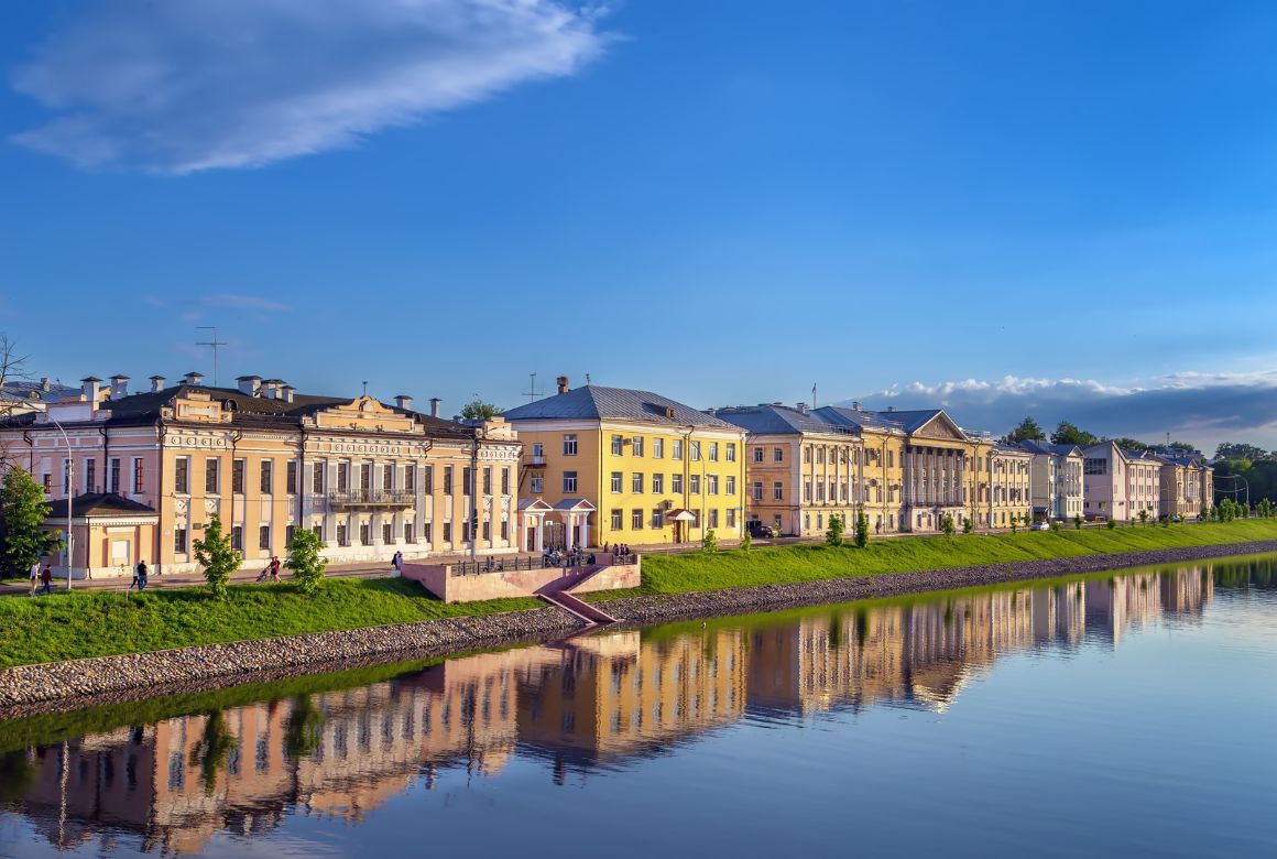 Набережная в Вологде