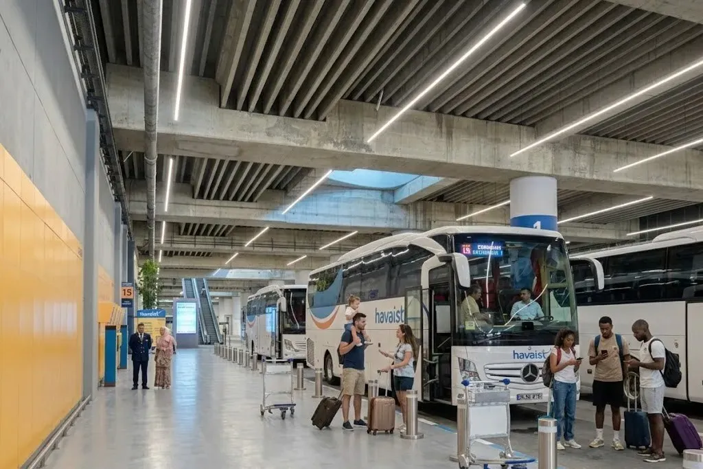 Так выглядит остановка HAVAIST в аэропорту