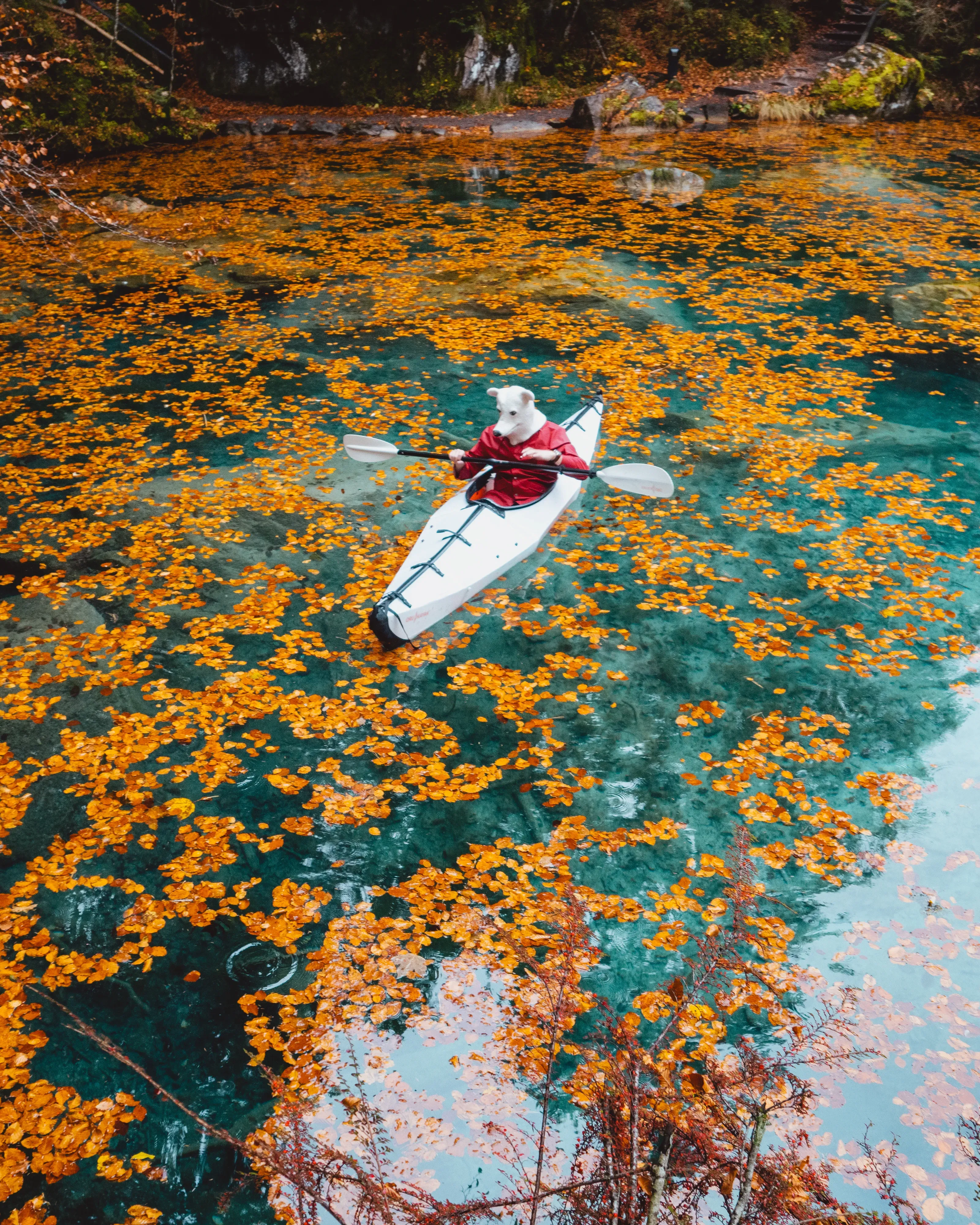 В каяке на озере / фото Mishka Travel